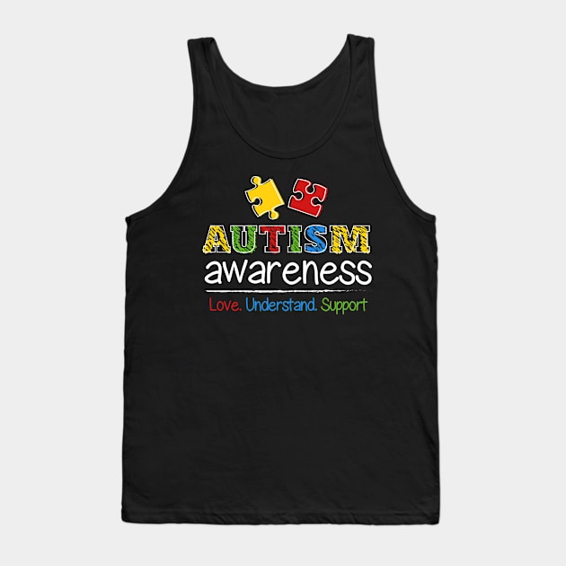 Autism Love Understand Support Tank Top by specaut